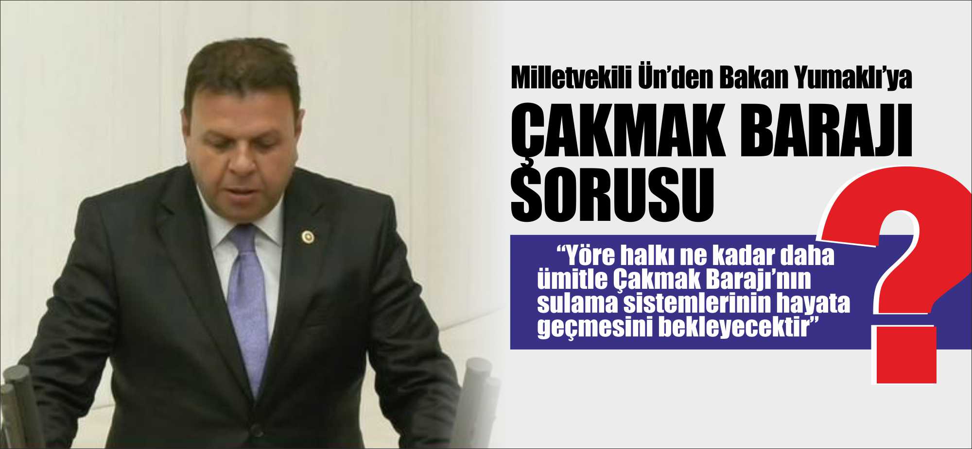 CHP Edirne Milletvekili Ediz Ün; “Yöre halkı ne kadar daha