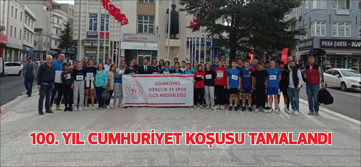 Cumhuriyet’imizin 100. yılı etkinlikleri kapsamında, düzenlenen 100. yıl Cumhuriyet Koşusunda