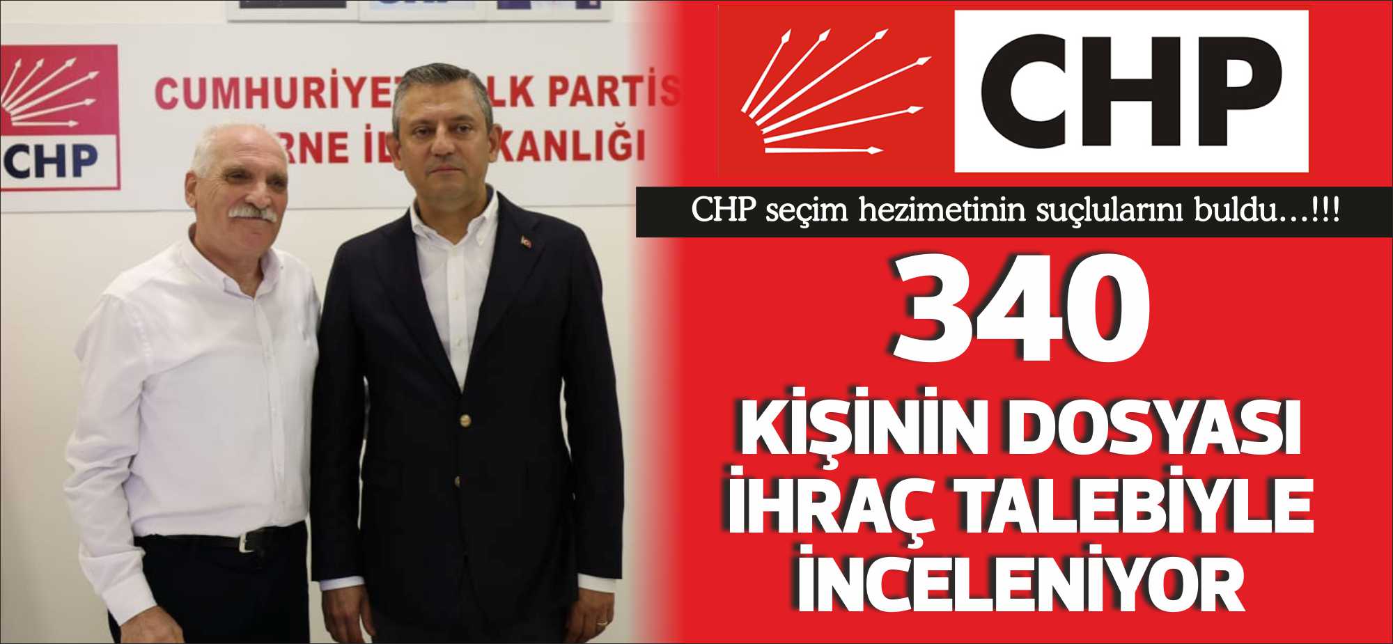 CHP genel merkezinin, yerel seçimlerde partinin aleyhine açık yada gizli