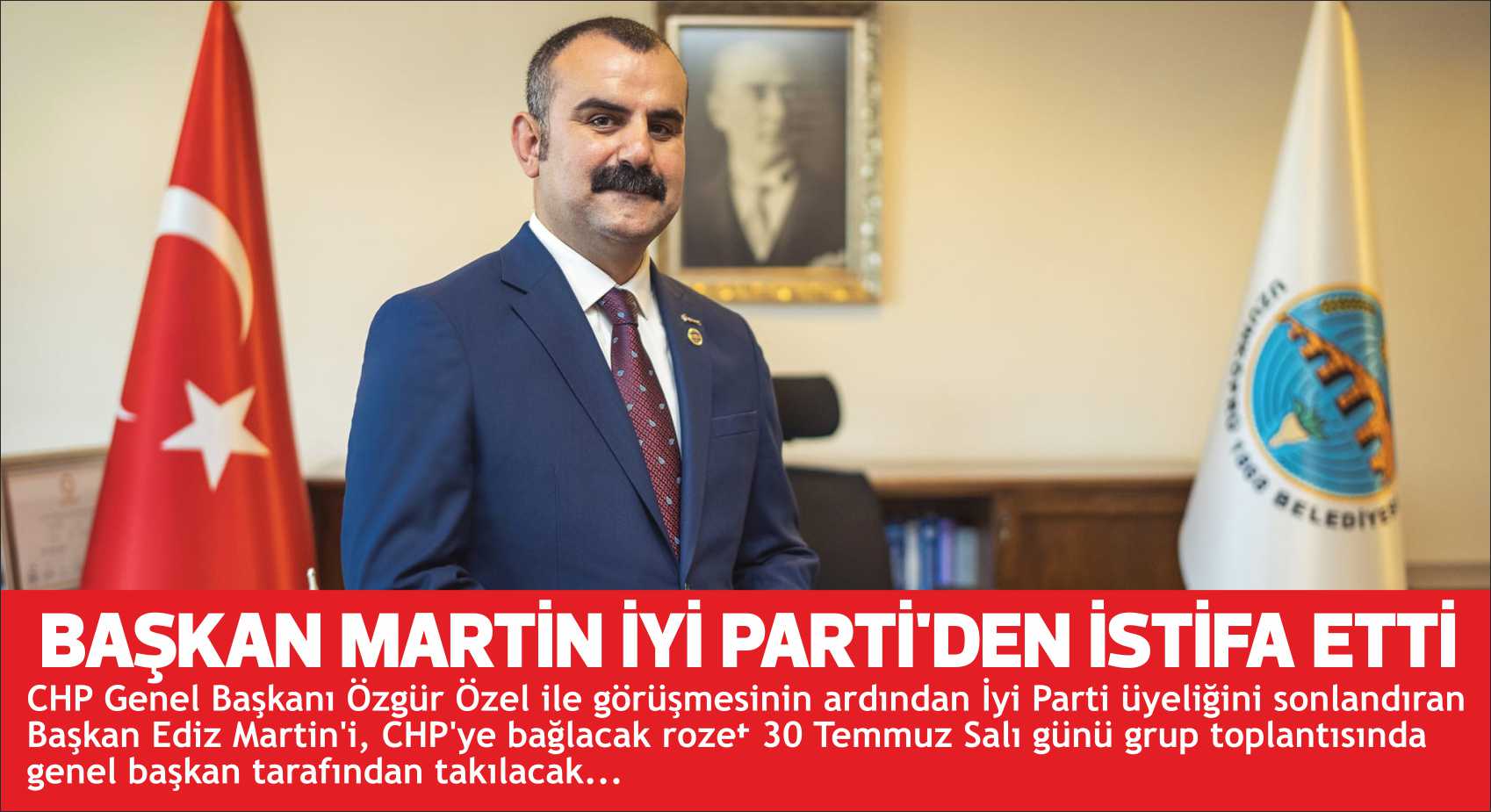 CHP Genel Başkanı Özgür Özle ile görüşmesinin ardından İyi Parti