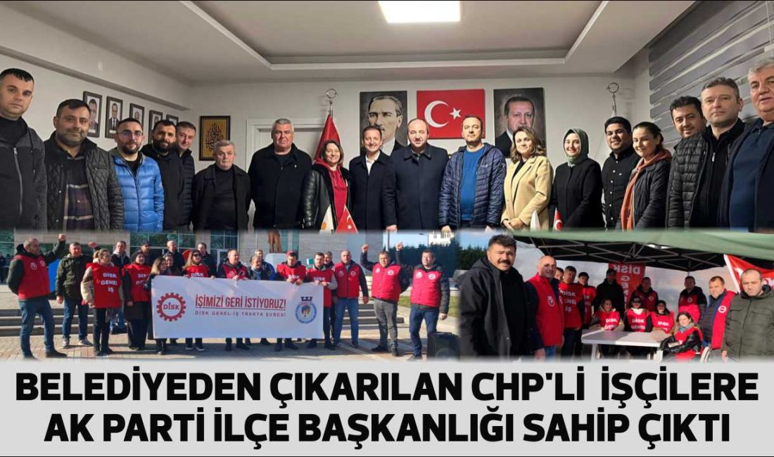 Uzunköprü Belediyesi hizmet binası önünde aileleri ile süresiz oturma eylemi