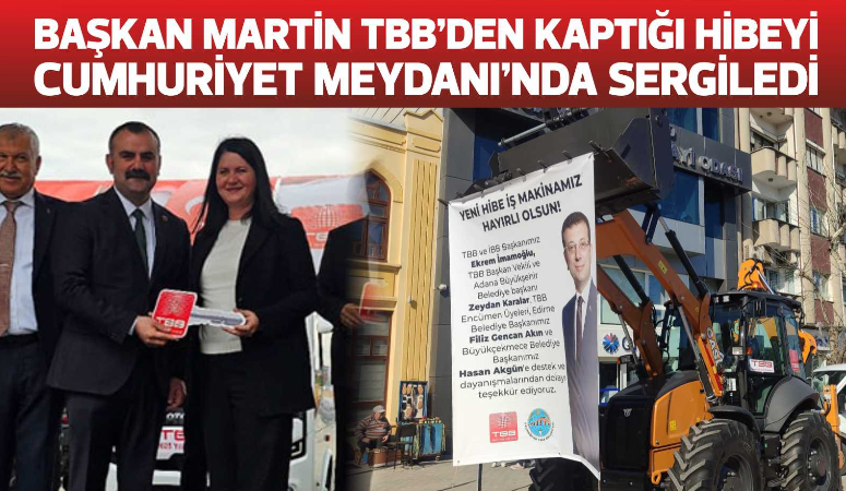 Türkiye Belediyeler Birliği (TBB) tarafından Uzunköprü Belediyesi’ne hibe edilen iş