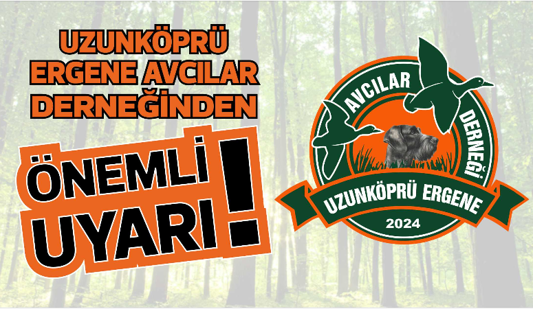 Uzunköprü Ergene Avcılar Derneği Başkanı Mutu Koç, yivsiz tüfek ruhsatnamesi