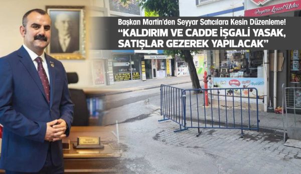 Uzunköprü Belediye Başkanı Ediz Martin, yaya ve araç trafiğinin yoğun