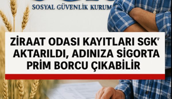 Ziraat Odalarına kayıtlı olan çiftçilerden halen sigorta kaydı olmayanlar için