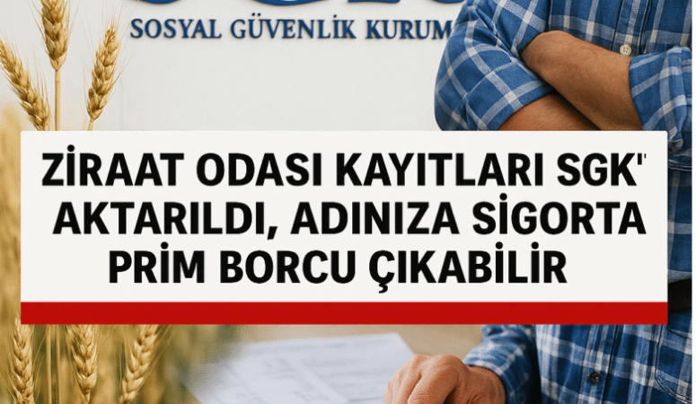 Ziraat Odalarına kayıtlı olan çiftçilerden halen sigorta kaydı olmayanlar için