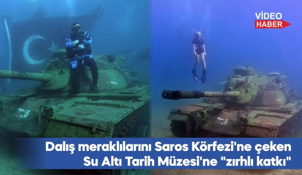 Keşan Saros Körfezi'nde oluşturulan Su Altı Tarih Müzesi'ne batırılan muharebe