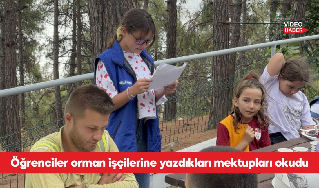 Tekirdağ'da öğrenciler orman yangınlarında fedakarca mücadele eden orman işçileriyle bir