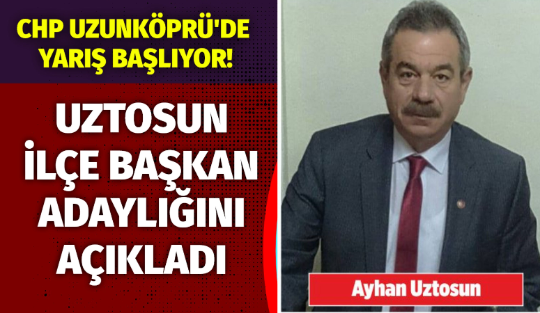 CHP Uzunköprü İlçe Sekreteri Ayhan Uztosun, yaptığı basın açıklamasıyla CHP