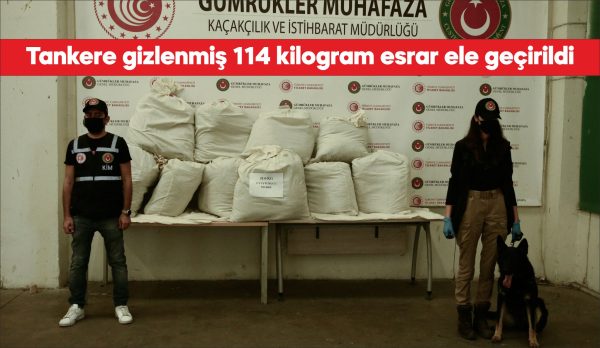 Edirne'deki Kapıkule Sınır Kapısı'nda, kimyasal madde taşımak için kullanılan bir