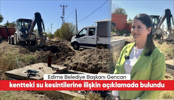"Şu anda şehirde 2 noktada su kesintisi söz konusu. Buraya