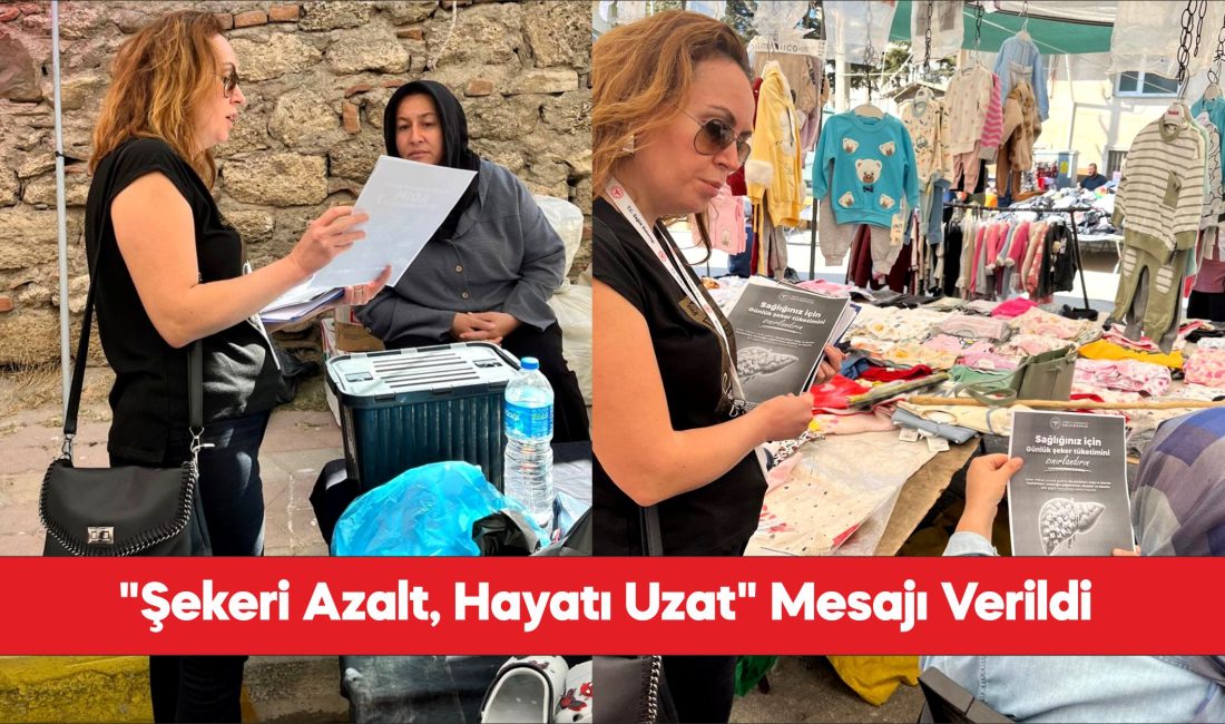 Gelibolu'da vatandaşlar şeker tüketimi konusunda bilgilendirildi