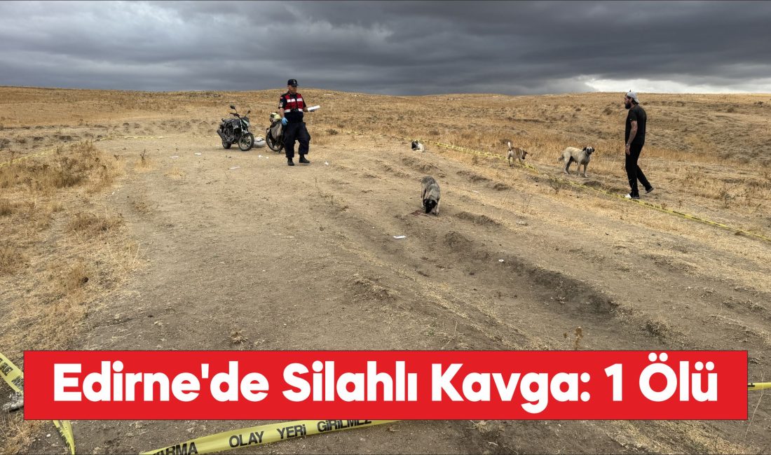 Edirne'de köyde çıkan silahlı kavgada 1 kişi öldü