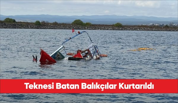 Kırklareli'nin İğneada açıklarında tekneleri su alan 3 balıkçı kurtarıldı