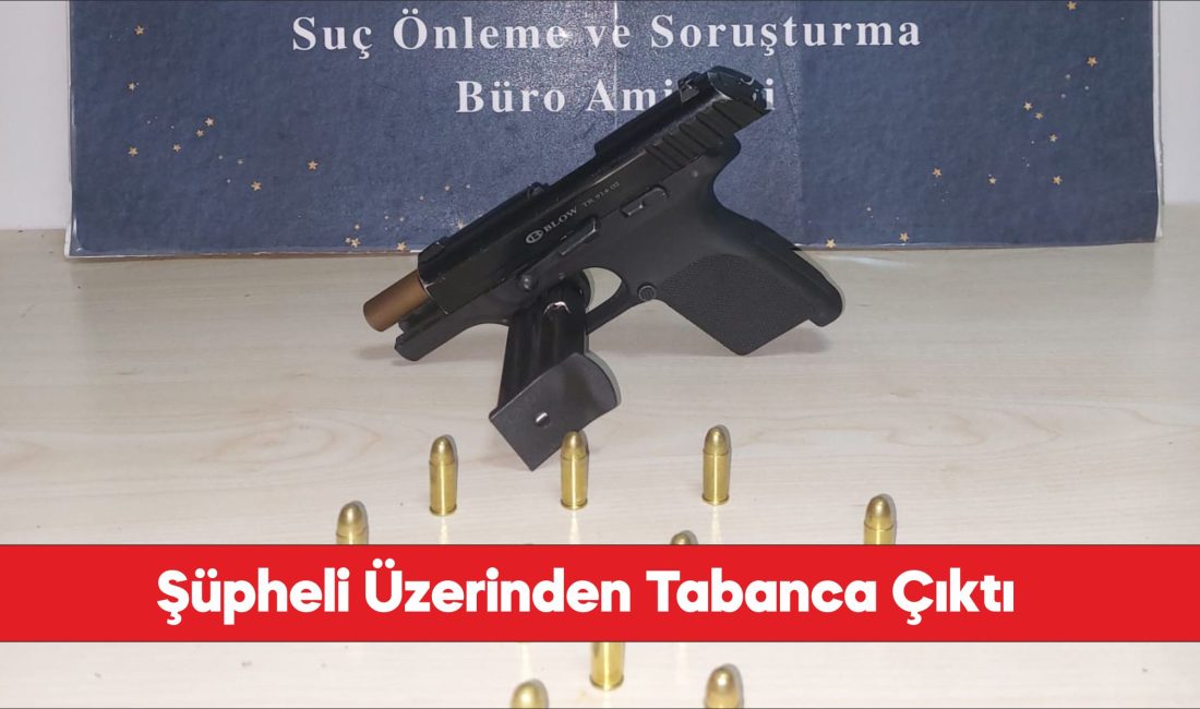 Edirne’nin Uzunköprü ilçesinde üst aramasında tabanca ele geçirilen şüpheli gözaltına