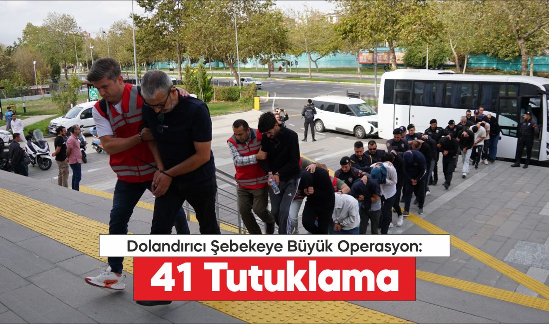 Nitelikli dolandırıcılık şebekesine yönelik Tekirdağ merkezli operasyonlarda 41 şüpheli tutuklandı