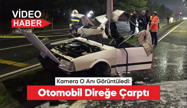 kaza, otomobilin refüjde bulunan aydınlatma direğine çarpması sonucu meydana geldi.