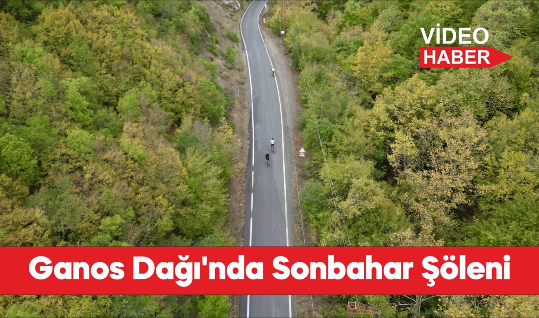 Ganos Dağı eteklerindeki ormanlar sonbahar renklerine bürünmeye başladı.