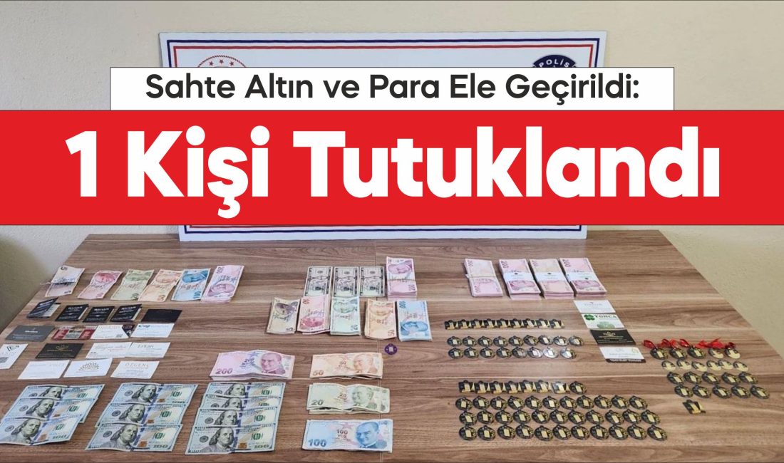 Tekirdağ'da sahte altınla yakalanan 4 şüpheliden 1'i tutuklandı.