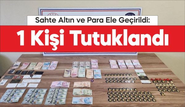 Tekirdağ'da sahte altınla yakalanan 4 şüpheliden 1'i tutuklandı.