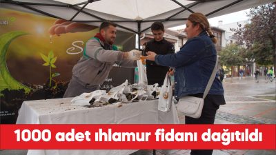 Edirne’de 11 Kasım Milli Ağaçlandırma Günü kapsamında 1000 ıhlamur fidanı