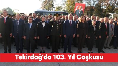 Tekirdağ'ın kurtuluşunun 103. yıl dönümü törenle kutlandı.