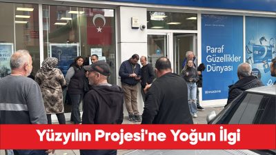 Trakya'da Yüzyılın Konut Projesi için bankadan başvuruyu tercih eden vatandaşlar