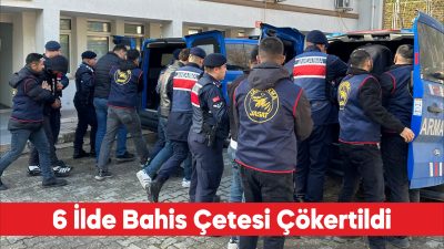 Edirne merkezli 6 ilde düzenlenen yasa dışı bahis operasyonunda gözaltına