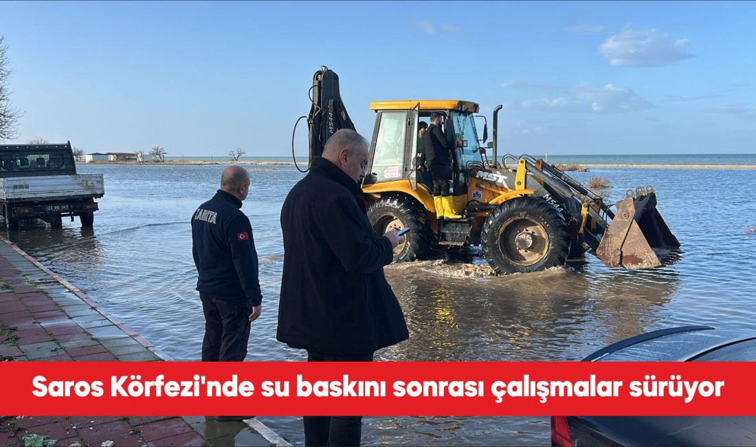 Edirne’nin güneyinde dün etkili olan şiddetli yağış nedeniyle su baskını