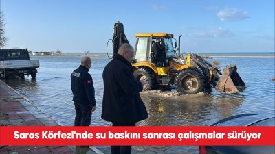 Edirne’nin güneyinde dün etkili olan şiddetli yağış nedeniyle su baskını