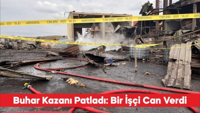 Tekirdağ’ın Hayrabolu ilçesinde yağ fabrikasında buhar kazanının patlaması sonucu 1