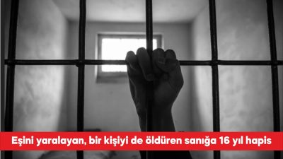 Tekirdağ’ın Çorlu ilçesinde bir kişiyi öldürüp eşini yaralayan sanık 16