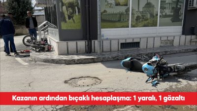 Edirne’de iki motosikletin karıştığı kazanın ardından çıkan kavgada bıçaklanan sürücü