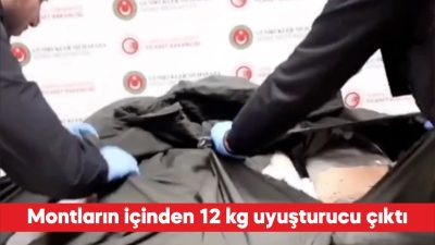 Kapıkule Sınır Kapısı’nda 2 kişinin montunda 12 kilogram uyuşturucu ele