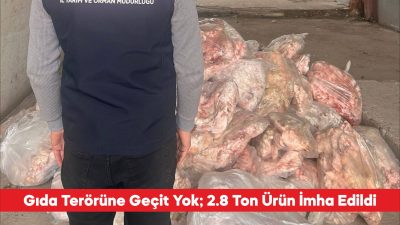 Tekirdağ’ın Ergene ilçesinde menşei belirsiz ve sağlıksız olduğu belirlenen 2