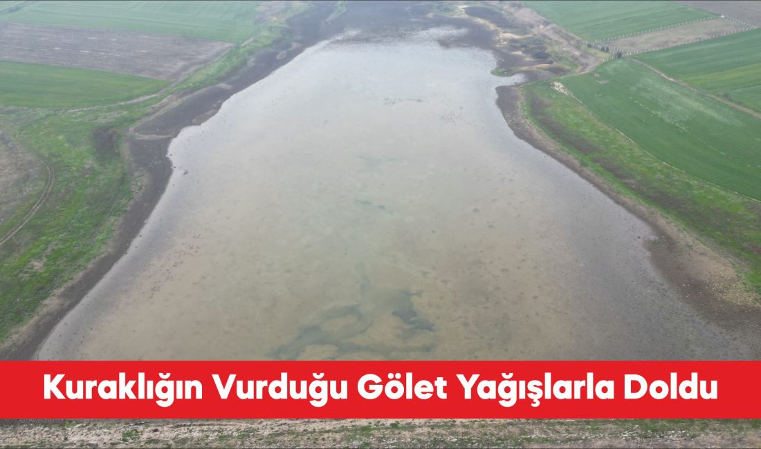 Tekirdağ’da geçen yıl kuraklık nedeniyle tamamen kuruyan Yeşilsırt Göleti, bu