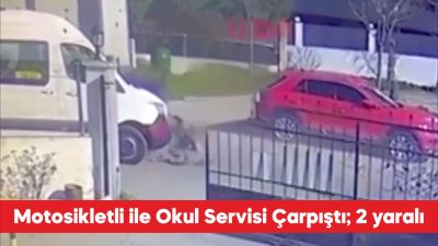 Tekirdağ’ın Çorlu ilçesinde motosiklet ile okul servis minibüsünün çarpıştığı kazada
