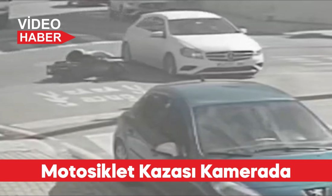 Kırklareli’nin Lüleburgaz ilçesinde 1 kişinin yaralandığı trafik kazası güvenlik kamerasınca