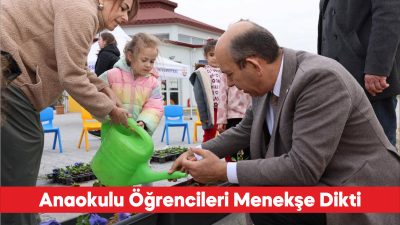 Trakya Üniversitesi Zeynep-Mustafa Taş Uygulama Anaokulunun öğrencileri “Doğaya Bir Çiçek
