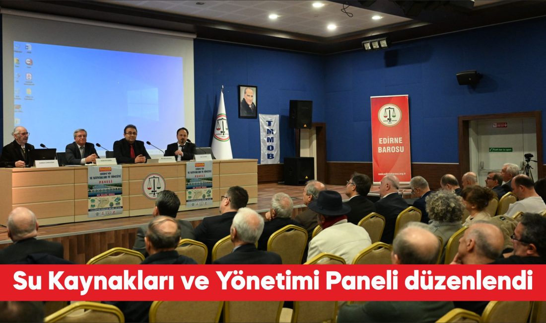 Edirne’nin Su Kaynakları ve Yönetimi Paneli düzenlendi. Edirne Vali Yardımcısı