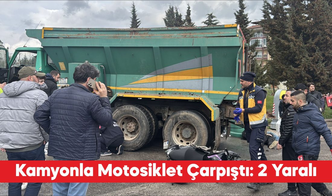 Edirne’de kamyonla motosikletin çarpışması sonucu 2 kişi yaralandı. E.Y’nin kullandığı