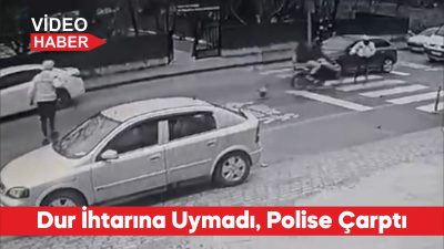 Tekirdağ’ın Çerkezköy ilçesinde, polisin “dur” ihtarına uymayıp kaçarken trafik polisine