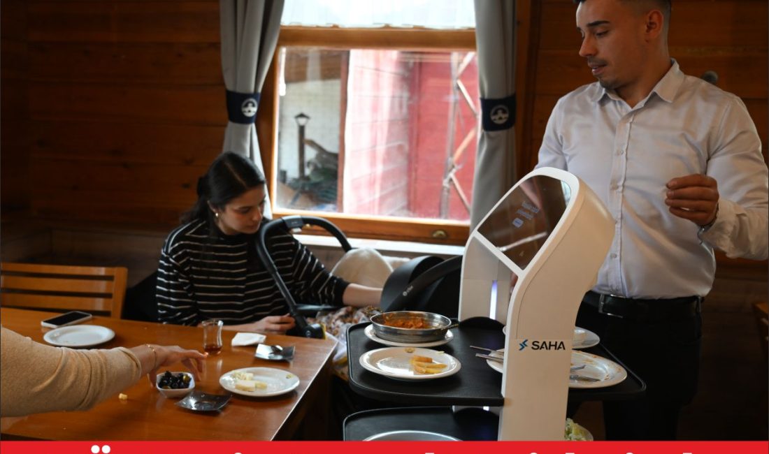 Trakya Üniversitesi Meriç Sosyal Tesislerinde yapay zeka destekli robot garson