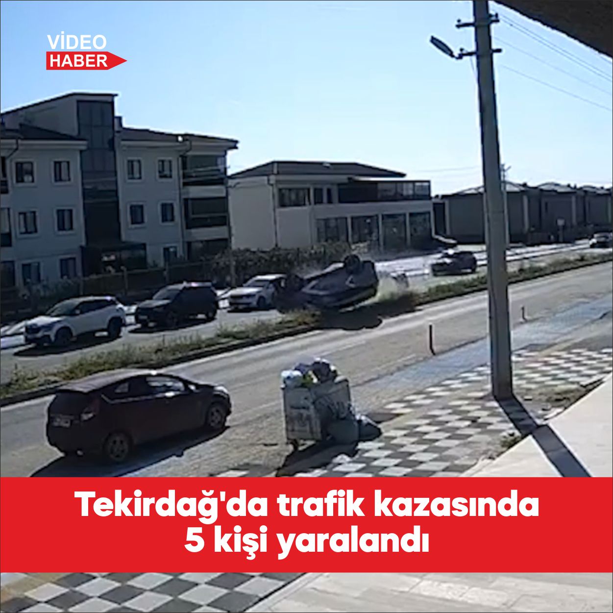 Tekirdağ’ın Çorlu ilçesinde meydana gelen trafik kazasında 5 kişi yaralandı.