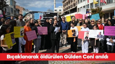 Edirne’de Gülden Coni, bıçaklanarak öldürülüşünün birinci yılında anıldı. Eski Cami
