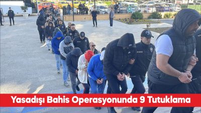 Edirne merkezli 2 ilde düzenlenen yasa dışı bahis operasyonunda gözaltına