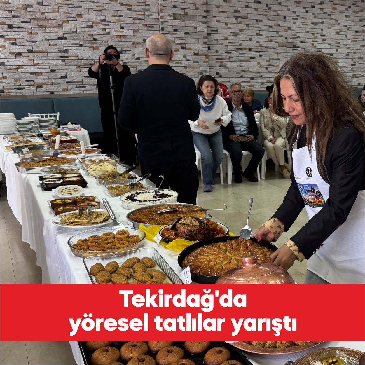 Tekirdağ’da Turizm Haftası etkinlikleri kapsamında yöresel tatlı yarışması düzenlendi. İl