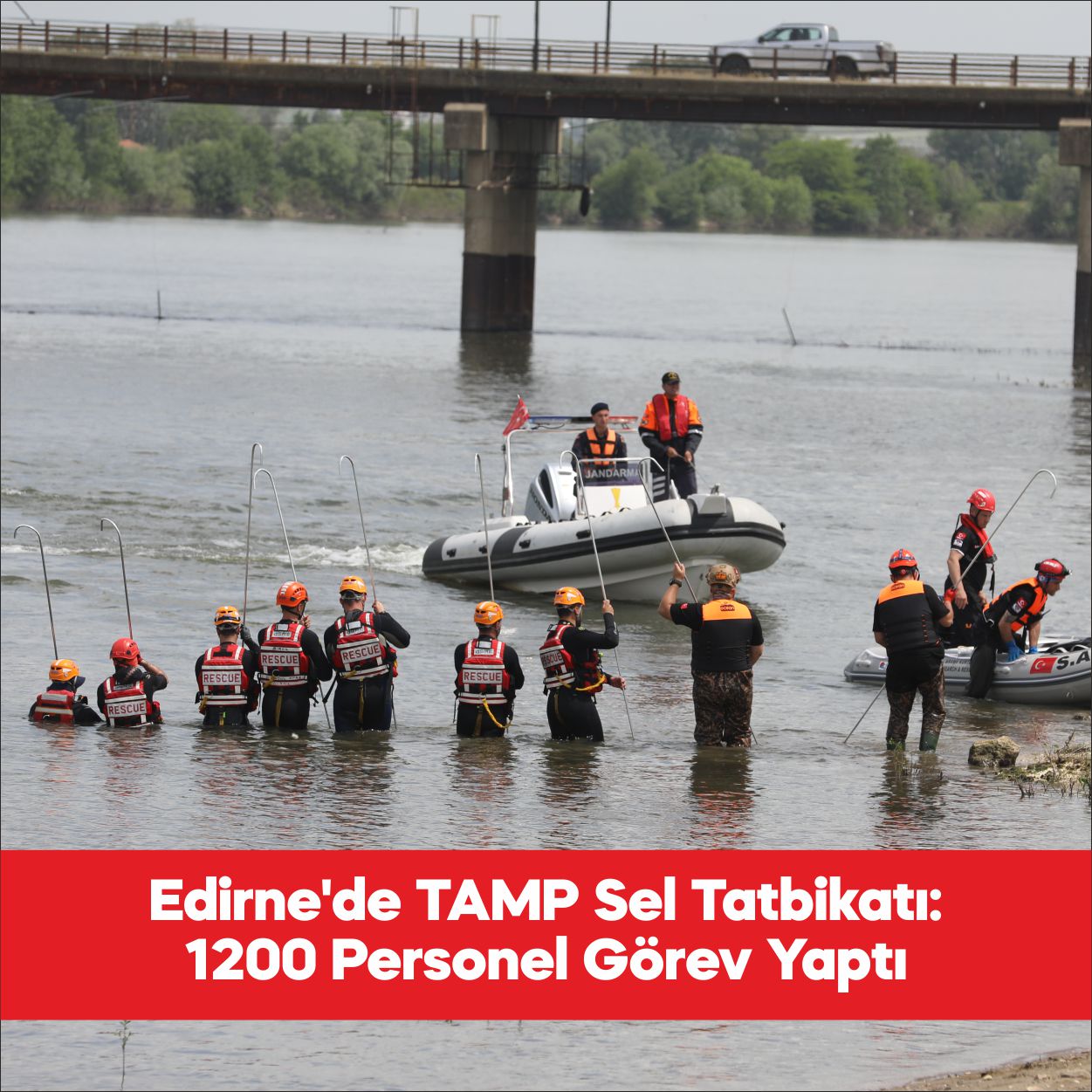 Edirne’de, Türkiye Afet Müdahale Planı (TAMP) kapsamında 2026 Yılı Bölge