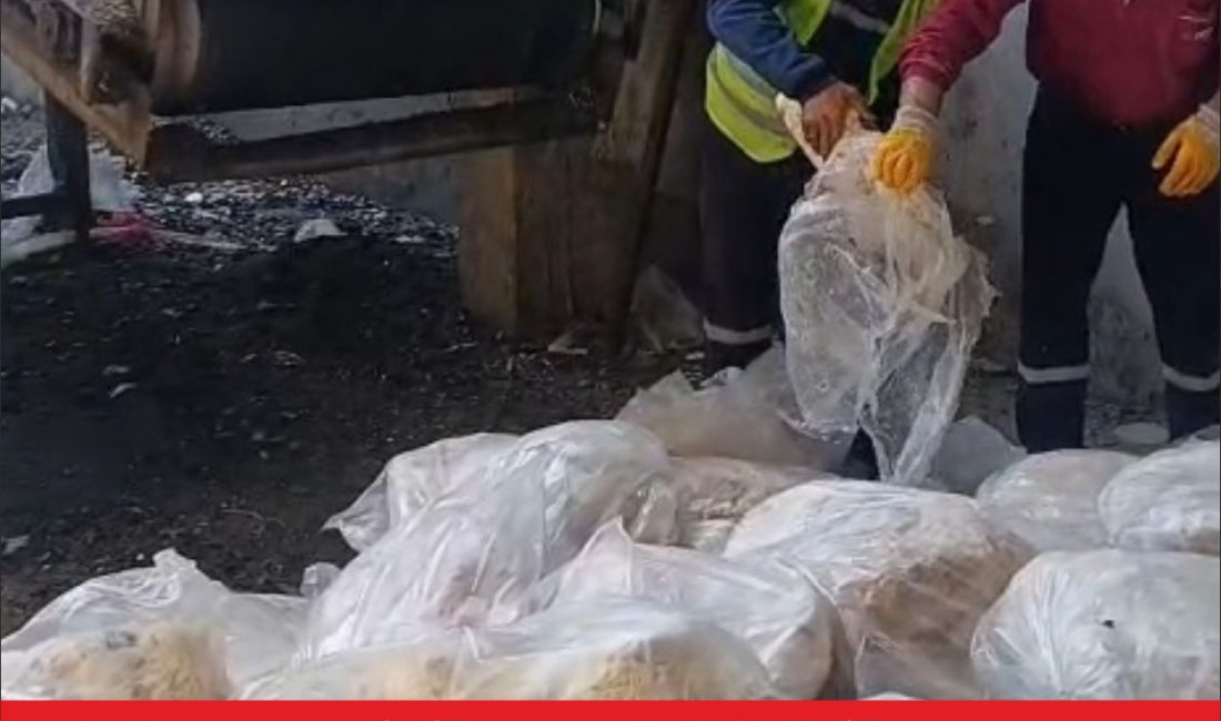 Tekirdağ’ın Ergene ilçesinde sağlık koşullarına uygun olmayan 1200 kilogram sakatat