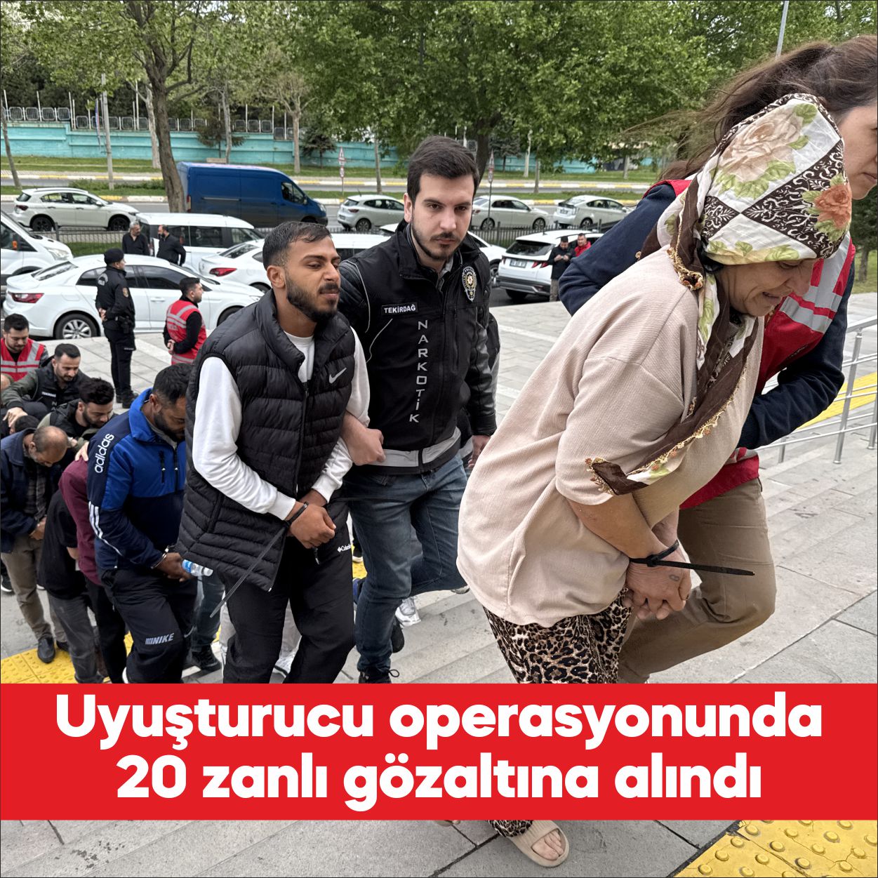Tekirdağ’da düzenlenen uyuşturucu operasyonunda 20 şüpheli gözaltına alındı. İl Emniyet